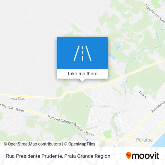 Rua Presidente Prudente map