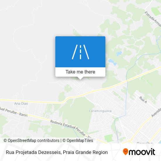 Rua Projetada Dezesseis map