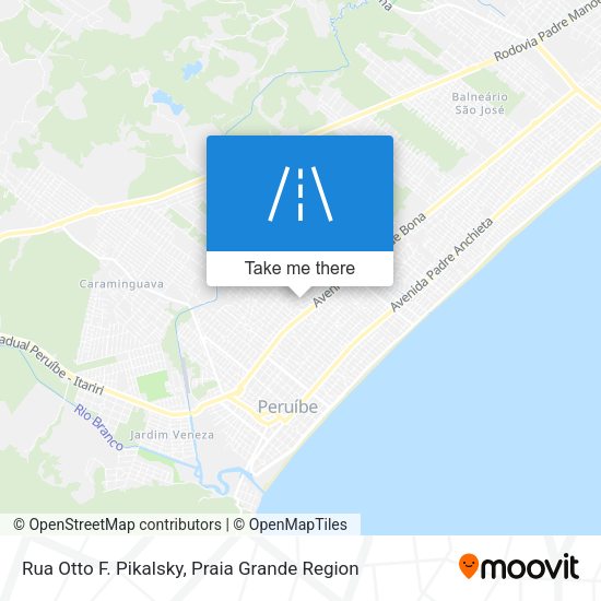 Rua Otto F. Pikalsky map