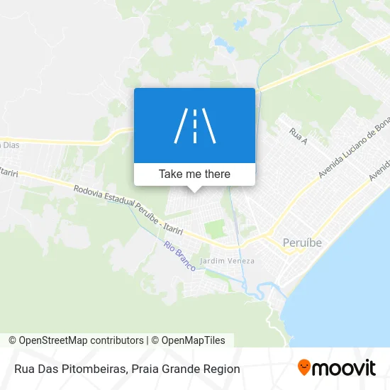 Rua Das Pitombeiras map