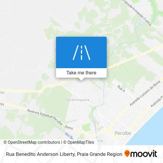 Rua Benedito Anderson Liberty map