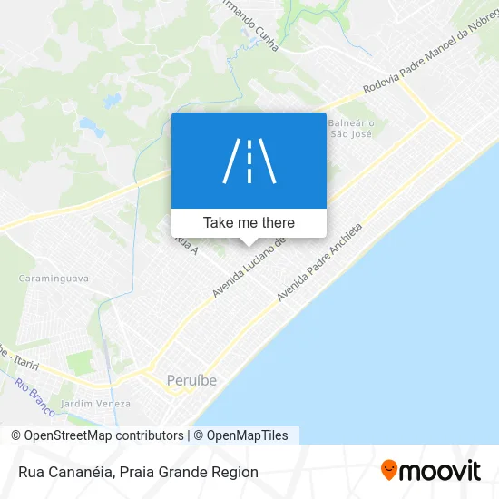 Rua Cananéia map