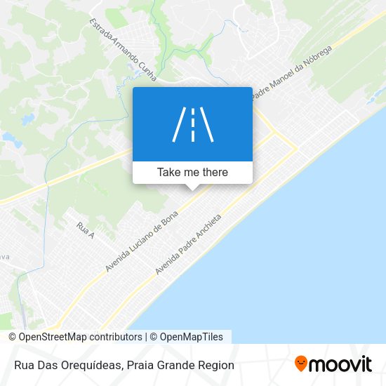 Rua Das Orequídeas map