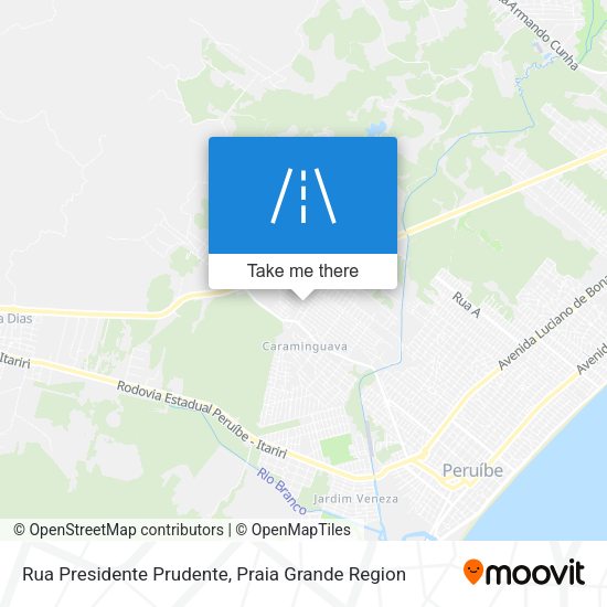Rua Presidente Prudente map