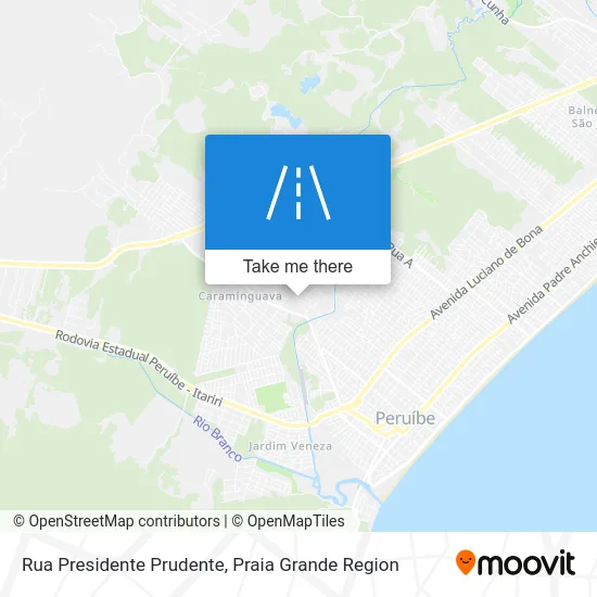 Rua Presidente Prudente map
