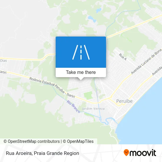 Rua Aroeira map