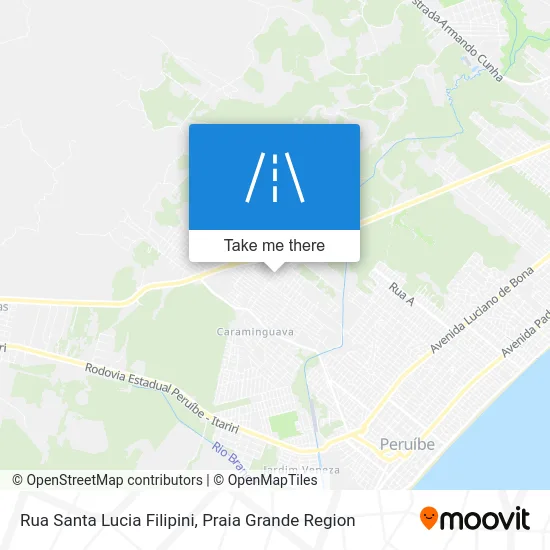 Rua Santa Lucia Filipini map