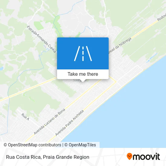 Rua Costa Rica map