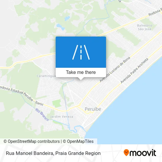 Rua Manoel Bandeira map