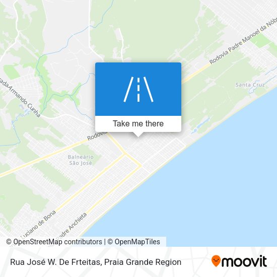 Rua José W. De Frteitas map