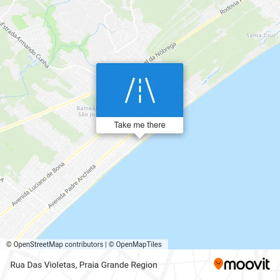 Rua Das Violetas map