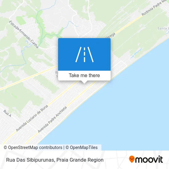 Rua Das Sibipurunas map