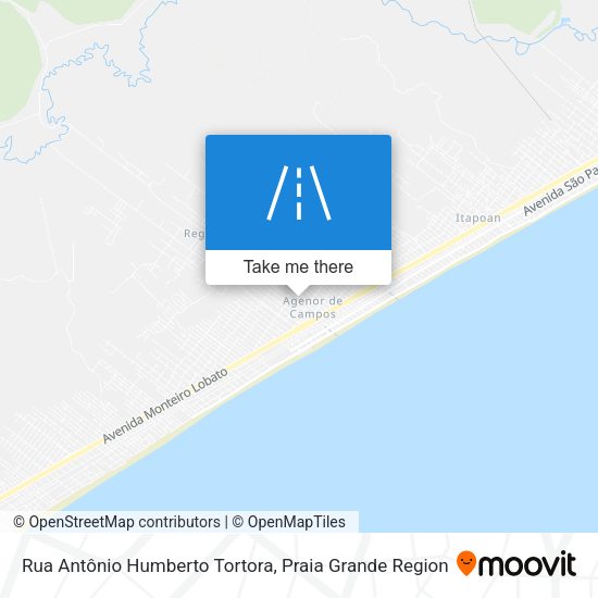 Rua Antônio Humberto Tortora map
