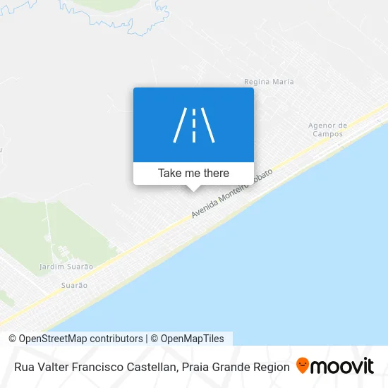 Rua Valter Francisco Castellan map