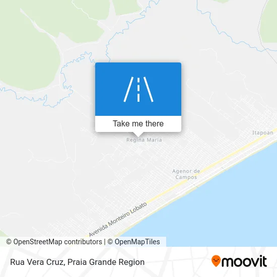 Rua Vera Cruz map