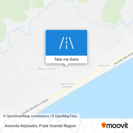 Avenida Arpoador map