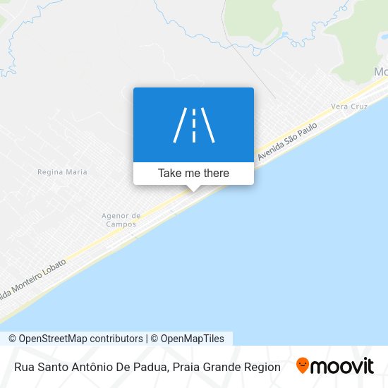 Rua Santo Antônio De Padua map
