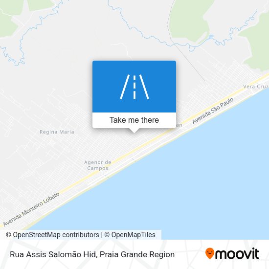 Rua Assis Salomão Hid map