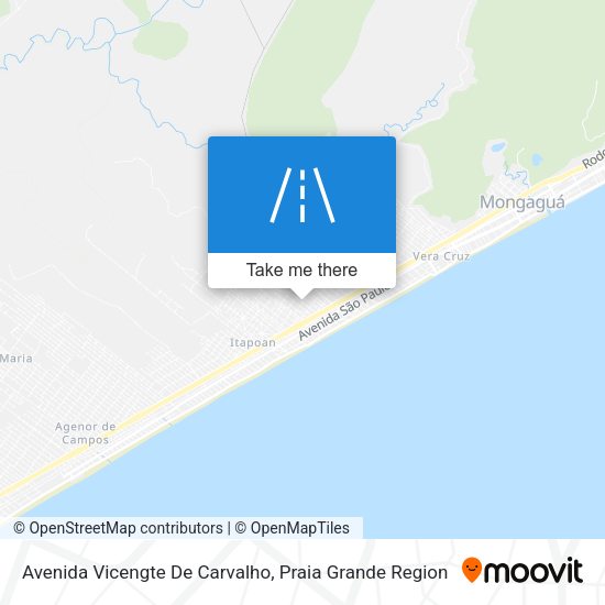 Avenida Vicengte De Carvalho map