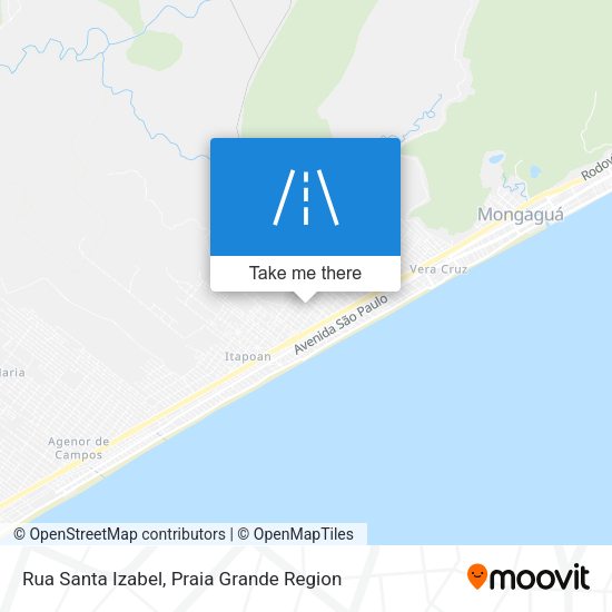 Rua Santa Izabel map