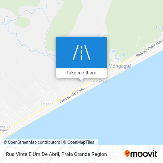 Rua Vinte E Um De Abril map