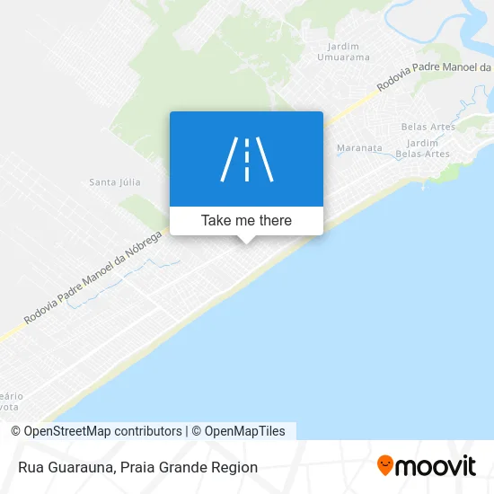 Rua Guarauna map