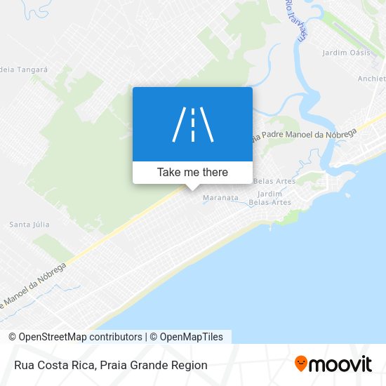 Rua Costa Rica map