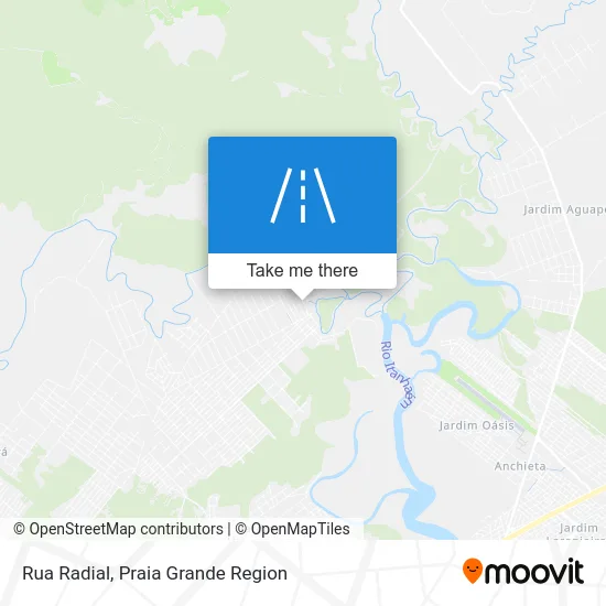 Rua Radial map