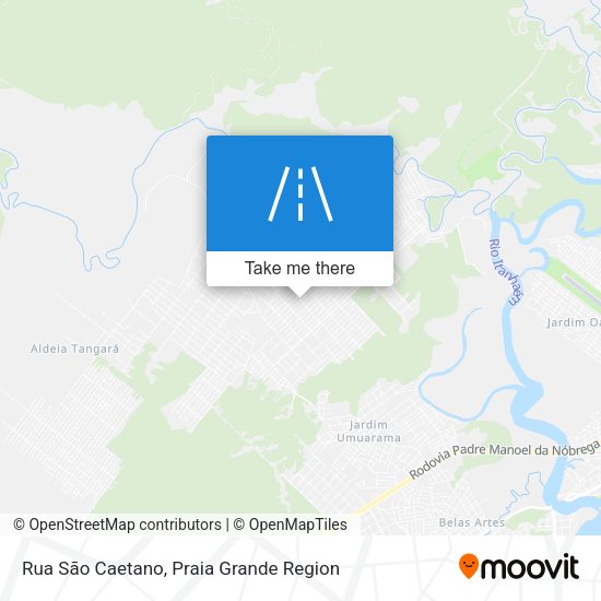 Rua São Caetano map