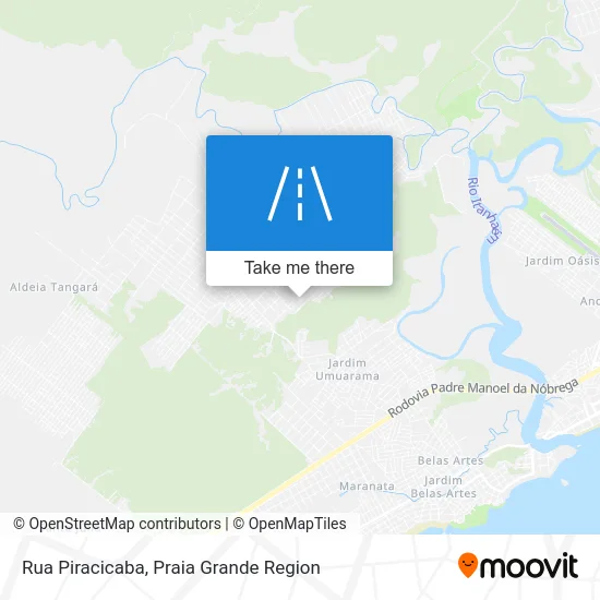 Rua Piracicaba map