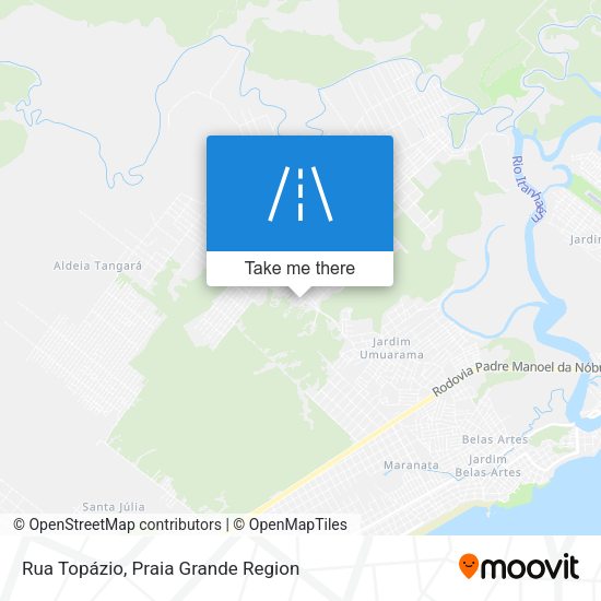 Rua Topázio map