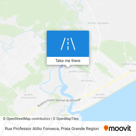 Rua Professor Atílio Fonseca map