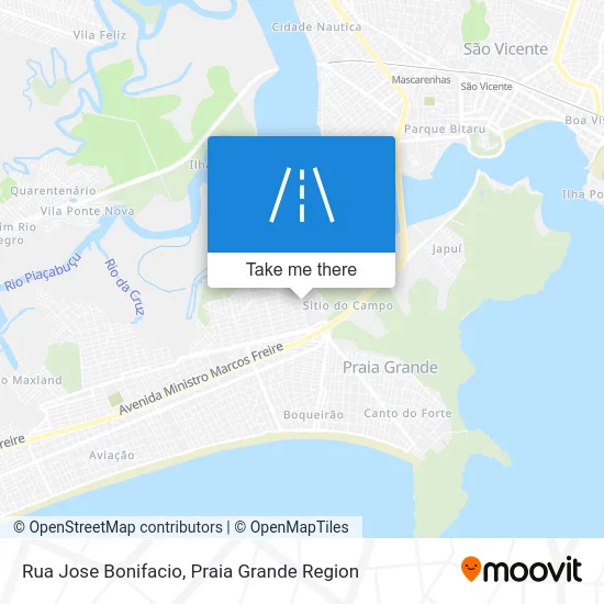 Rua Jose Bonifacio map