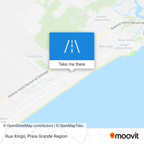 Rua Xingú map