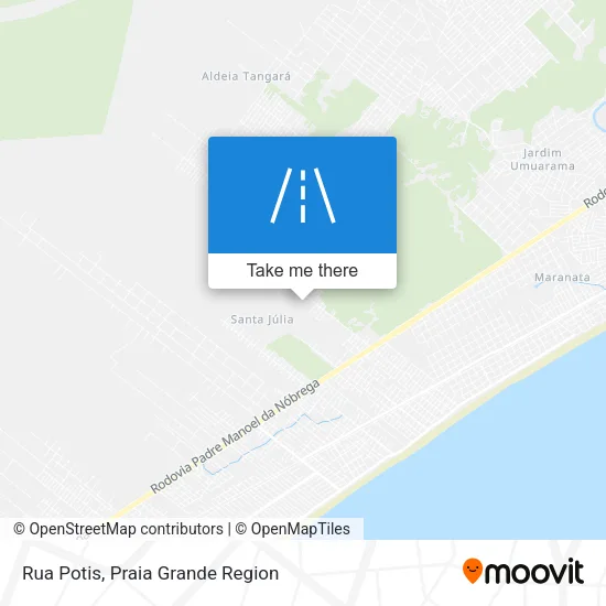 Rua Potis map