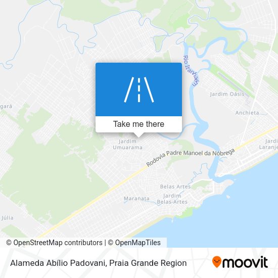 Alameda Abílio Padovani map