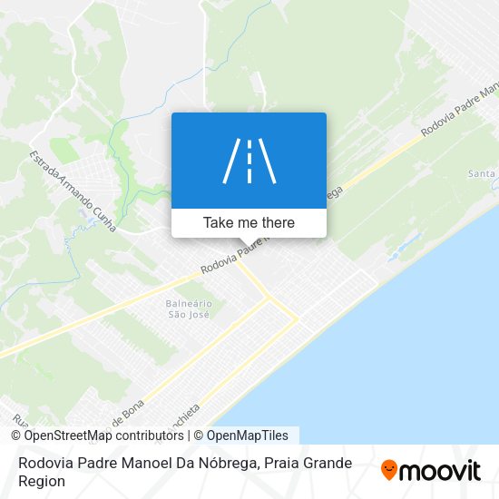 Rodovia Padre Manoel Da Nóbrega map