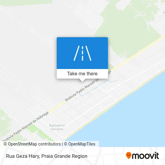 Rua Geza Hary map