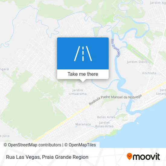Rua Las Vegas map