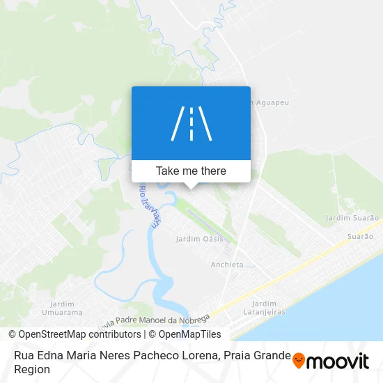 Rua Edna Maria Neres Pacheco Lorena map