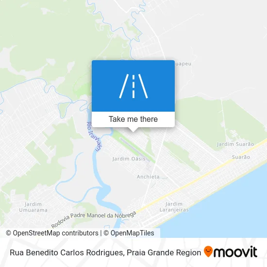 Rua Benedito Carlos Rodrigues map