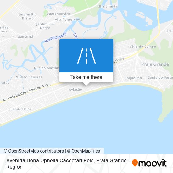 Avenida Dona Ophélia Caccetari Reis map