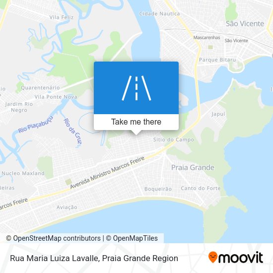 Rua Maria Luiza Lavalle map