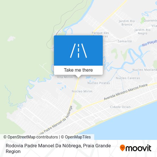 Rodovia Padre Manoel Da Nóbrega map