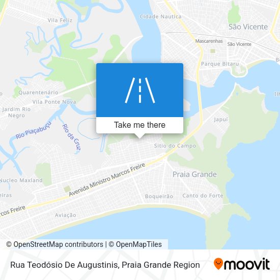 Rua Teodósio De Augustinis map