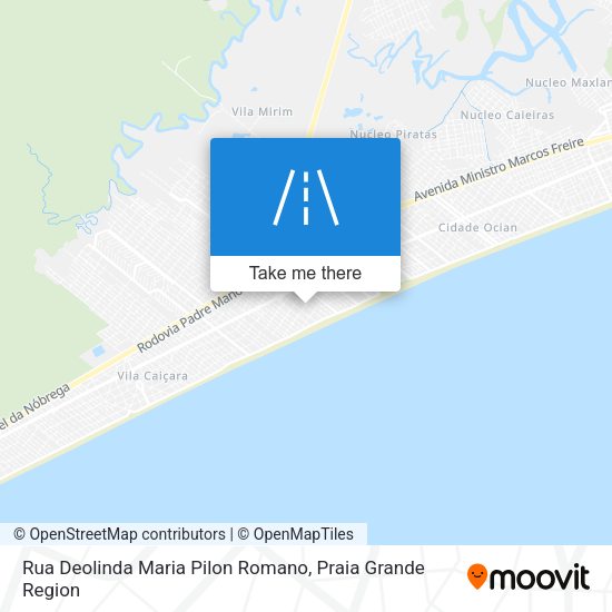 Rua Deolinda Maria Pilon Romano map