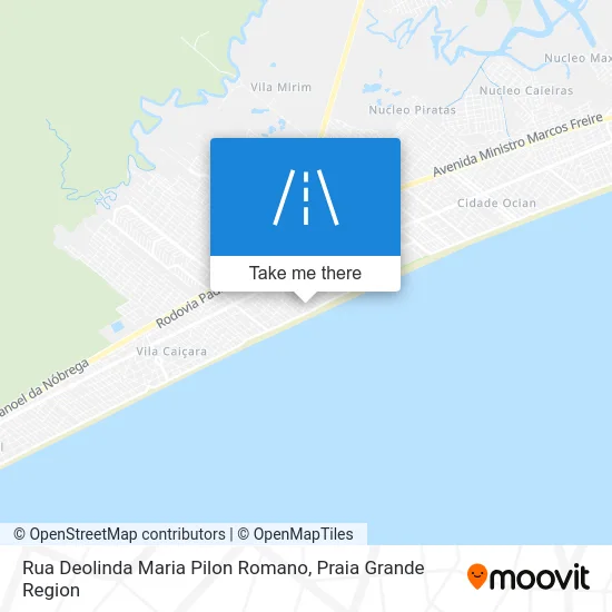 Rua Deolinda Maria Pilon Romano map
