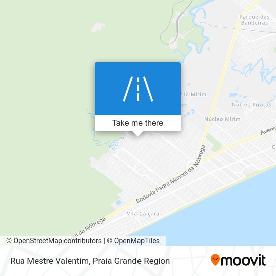 Rua Mestre Valentim map