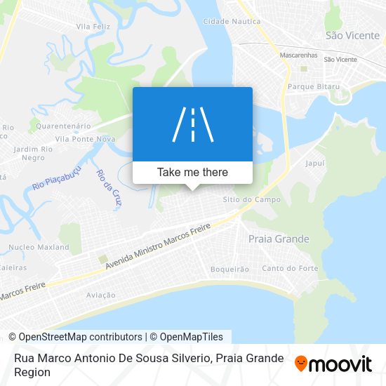 Rua Marco Antonio De Sousa Silverio map