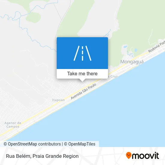 Rua Belém map